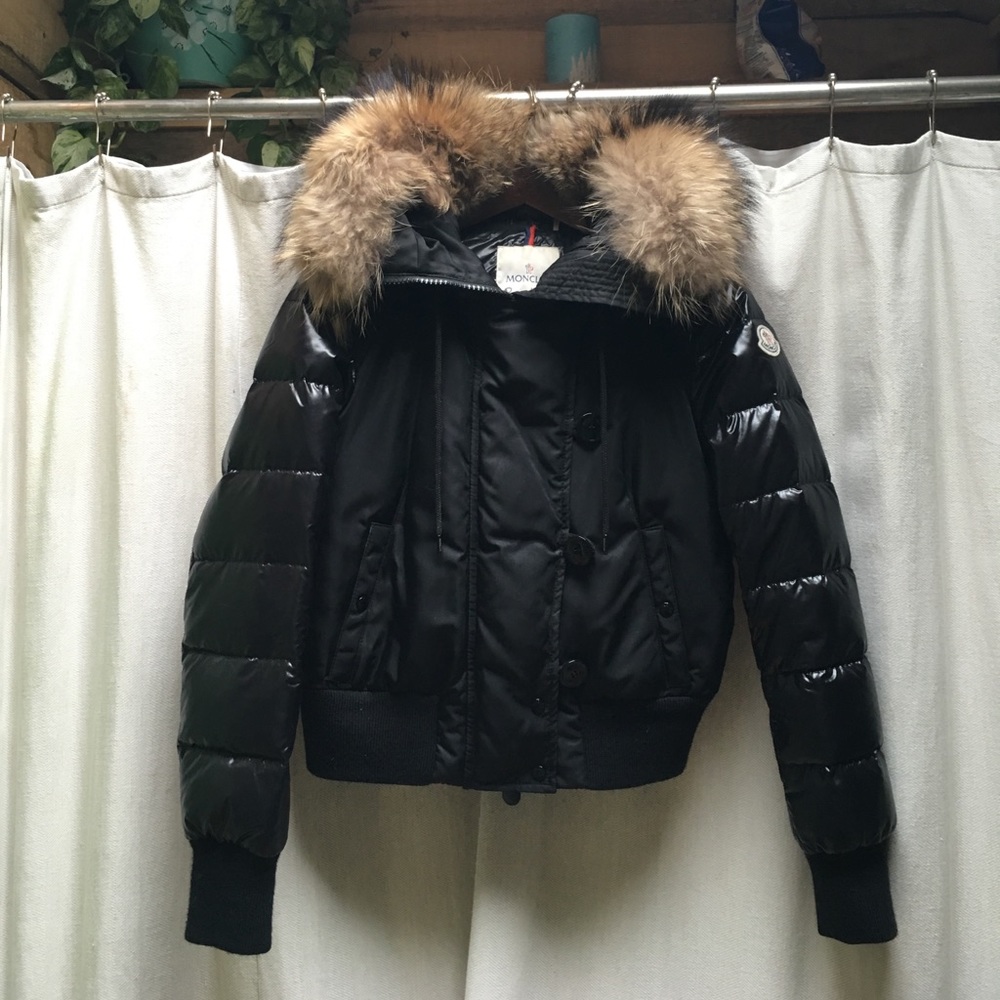 Moncler down bomber jacket
